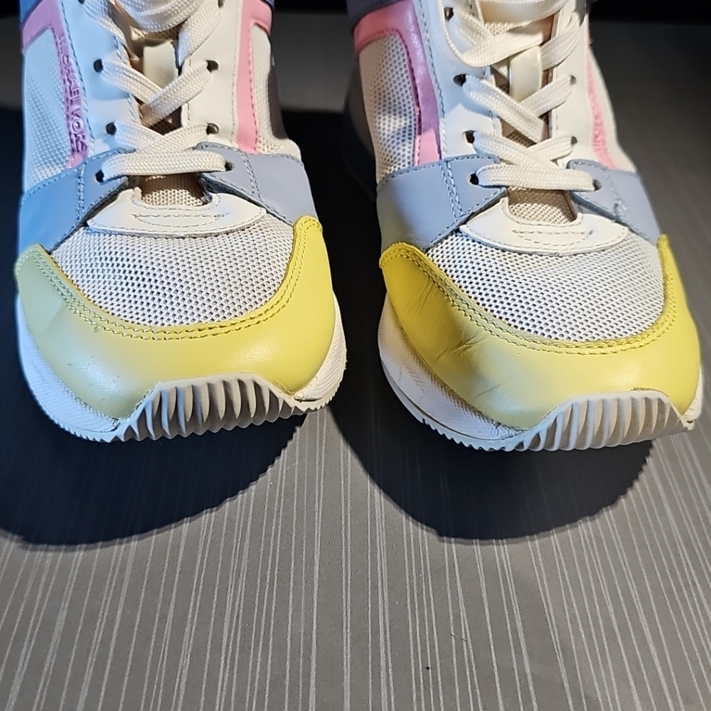 Michael Kors Georgie Trainer Sneakers Multi Color Sz 6M Limited Edition Rare EUC - Picture 3 of 10